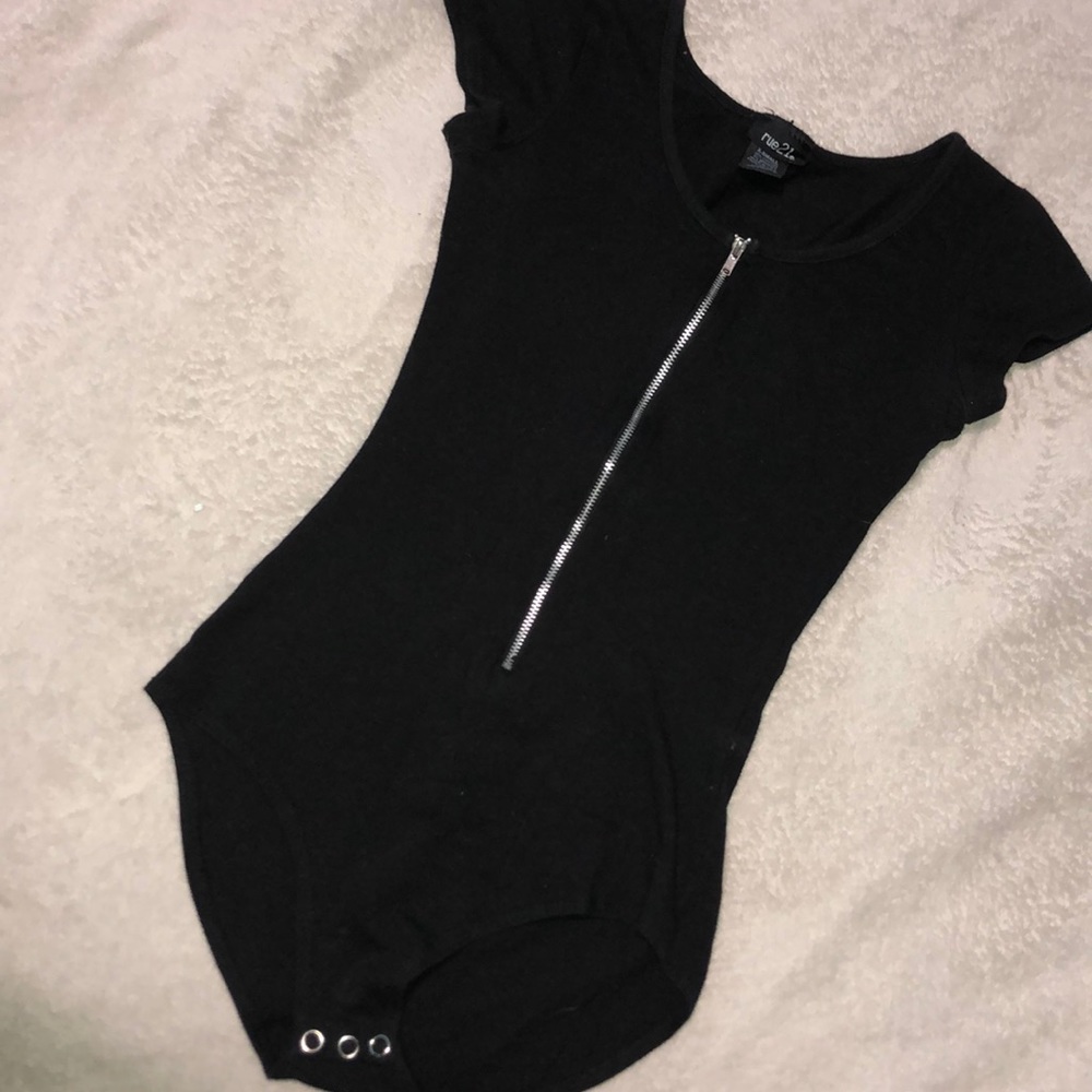 Zipped up bodysuit